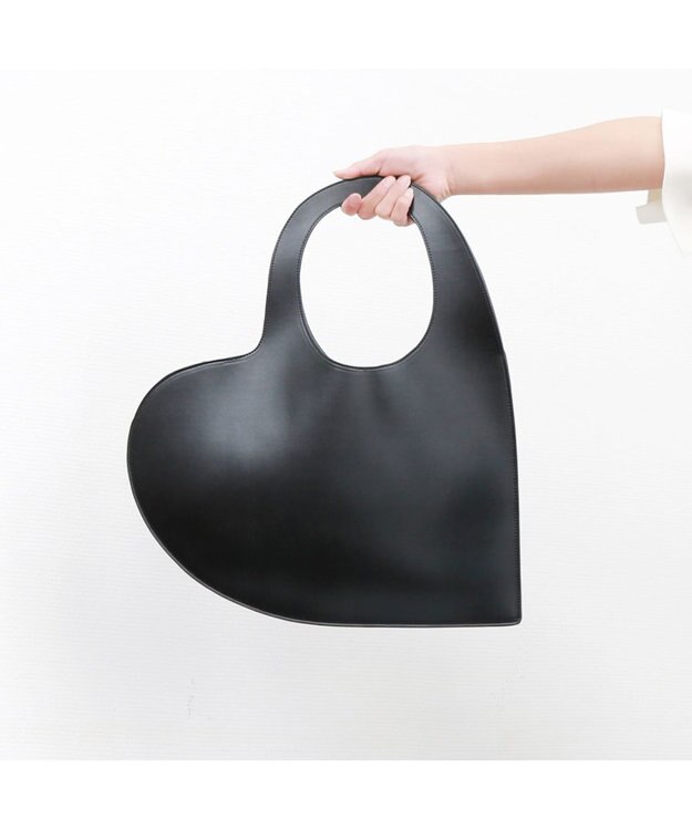 UNBILLION カシュカシュ cachecache / ハート型くり手バッグ ブラック