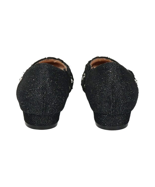 Bridget Birkin 【Bridget Birkin】フラワーカットワークラメパンプス ブラック雑材