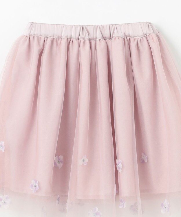 組曲 KIDS 【S-Lサイズ】ミスティフラワー スカート ピンク