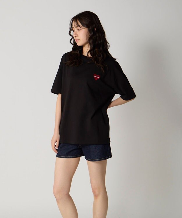 OP／FILA 【Ocean Pacific】ワンポイントベーシックTシャツ ブラック