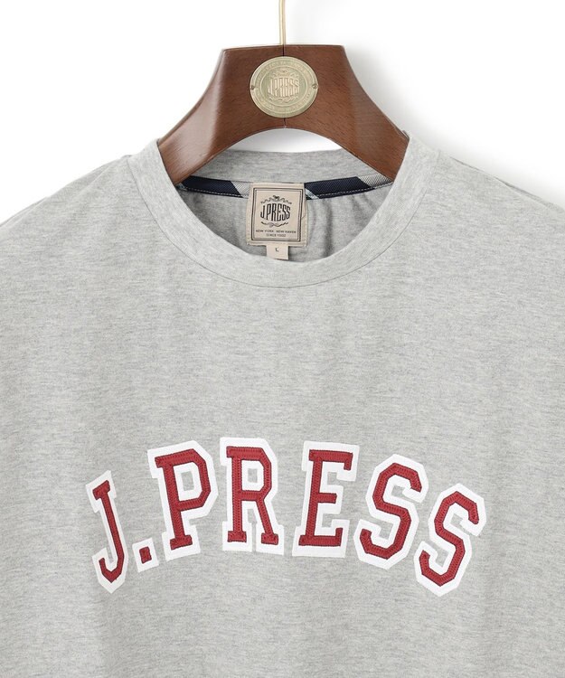 J.PRESS MEN アーチロゴ Tシャツ ライトグレー系