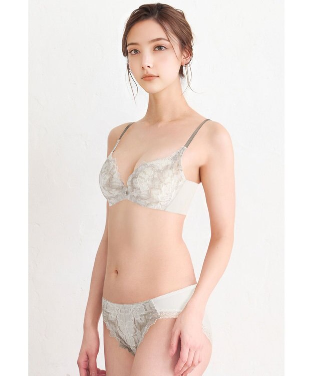 WACOAL ショーツ 【ハグするブラ】 BXB418とペア はきこみ丈あさめ ナイロンベア天竺素材(バック) レディース PXB118 /ワコール アイボリー