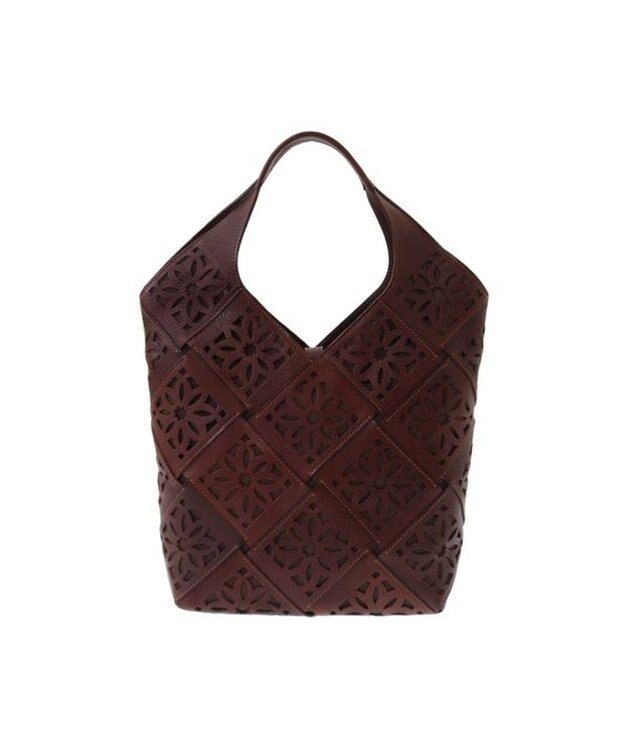 genten サステナブルカットワーク トートバッグ（大） ノウチャ