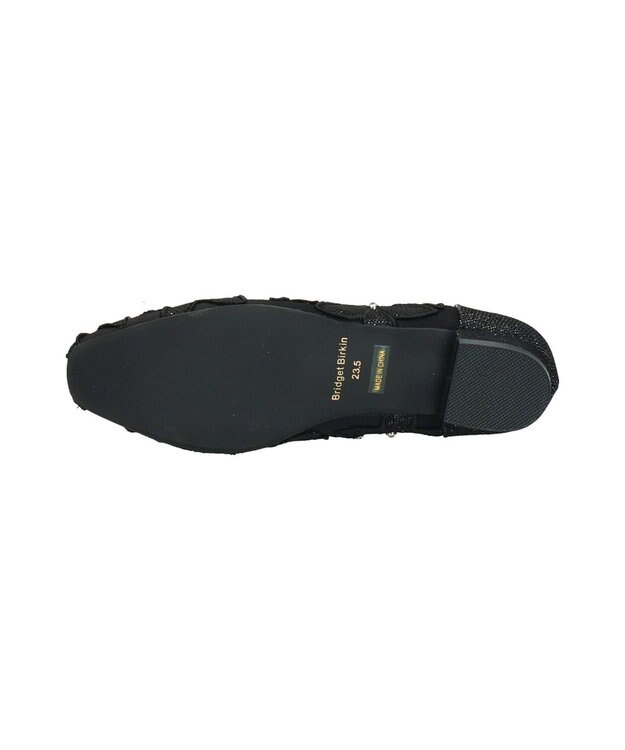 Bridget Birkin 【Bridget Birkin】フラワーカットワークラメパンプス ブラック雑材