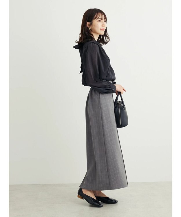 Green Parks ・ＥＬＥＮＣＡＲＥ　ＤＵＥ　バックリボンブラウス Black