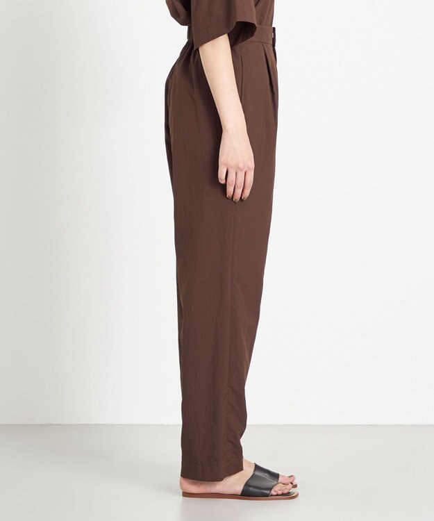 NAVE 【ReNAVE　撥水機能・UVカット・透湿・接触冷感・洗える】ナイロンタスランパンツ ダークブラウン系