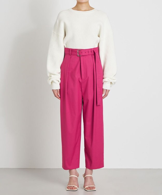 NAVE 【Nave　洗える】リリー テーパードパンツ ローズ系