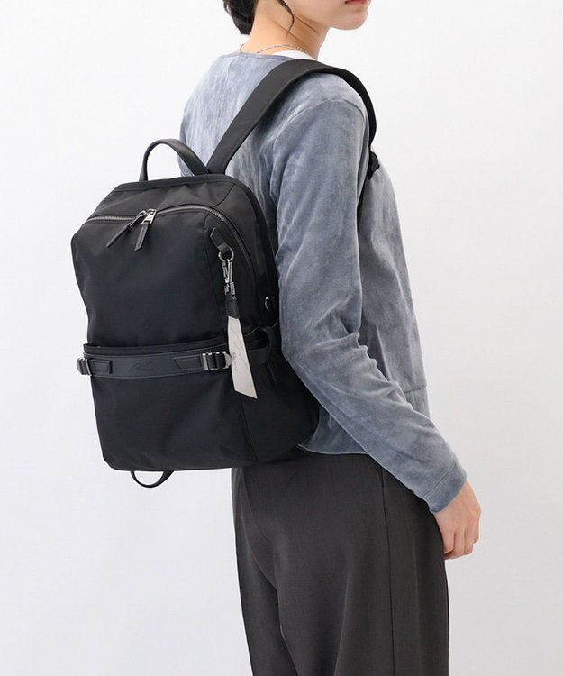 ACE BAGS & LUGGAGE W&.Day/Night リッカ2 スクエアリュック A4サイズ 13.3インチPC収納 19151 ダブルアンドデイナイト ブラック
