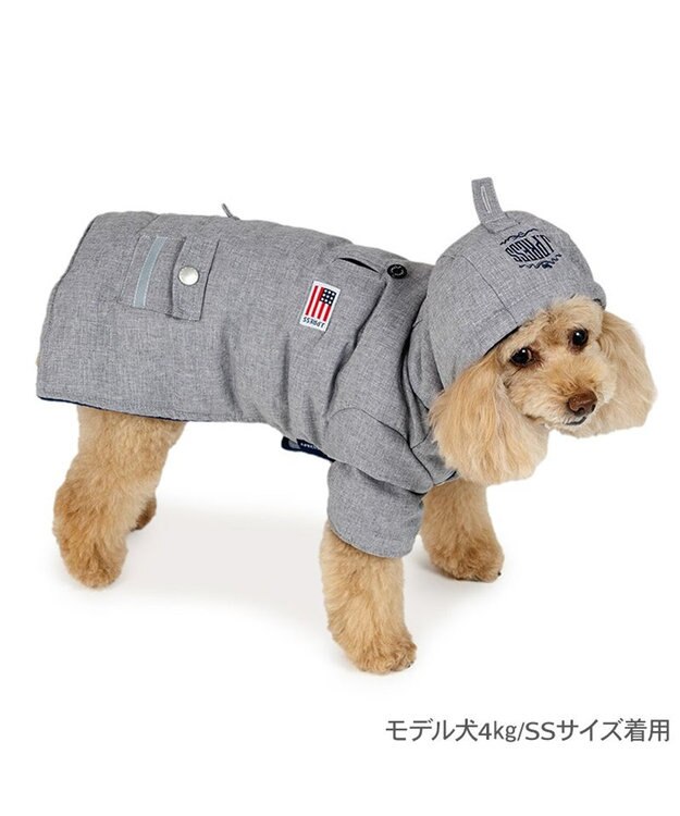 PET PARADISE J.PRESS 中綿コート 《杢グレー》 小型犬 杢グレー