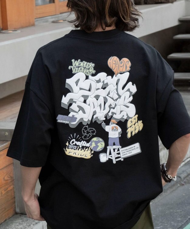 WEGO 別注BENDAVISIプランプロゴT（SS） ブラック