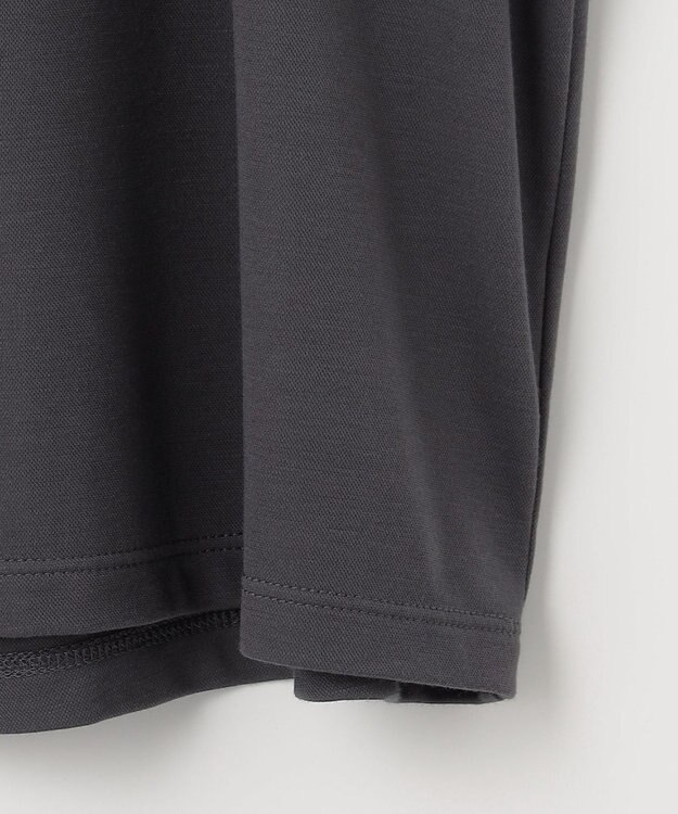 ANY ストレッチピケフリルTシャツ チャコール