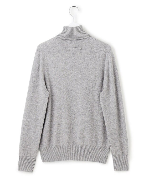 23区 L 【滝沢眞規子さん着用/Oggi掲載/洗える】ピュアカシミヤ タートルネック ニット ライトグレー系