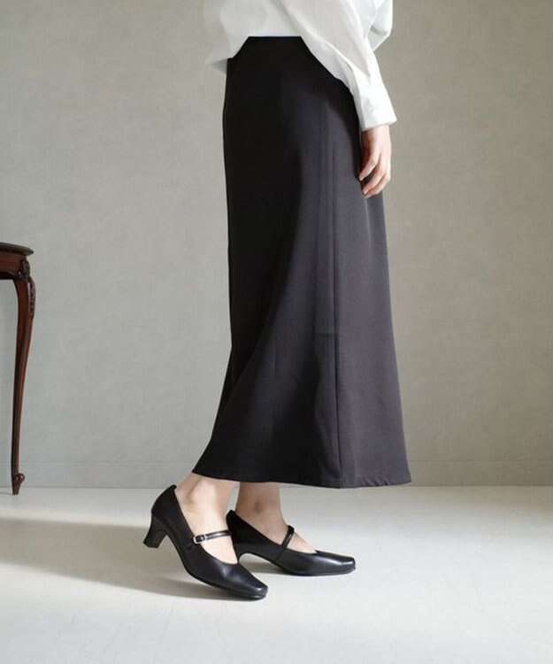 Pointer 【5cmヒール】日本製 ストラップオフィスパンプス ブラック