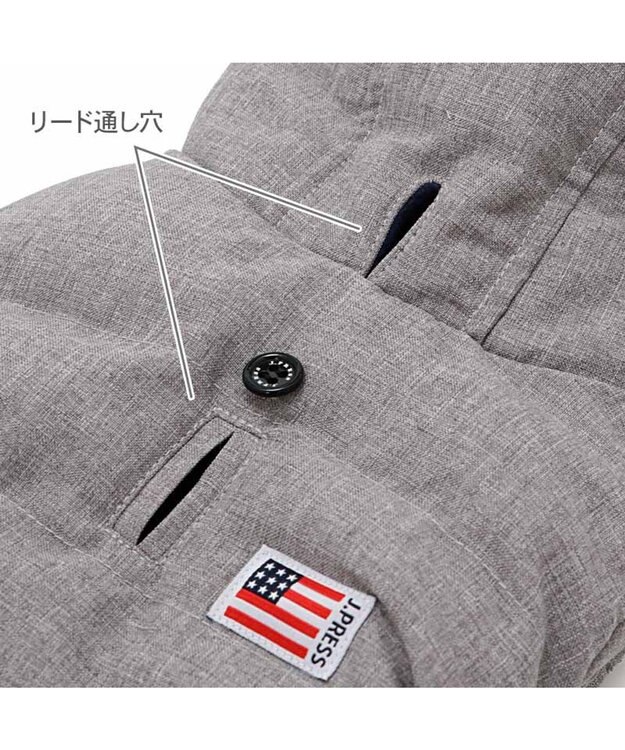 PET PARADISE J.PRESS 中綿コート 《杢グレー》 小型犬 杢グレー