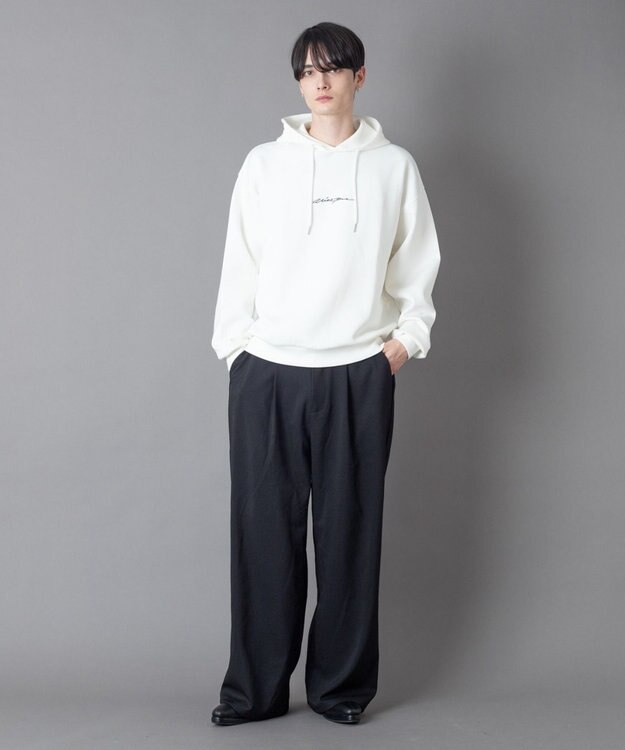 WEGO 【ユニセックス着用ITEM】ワンポイントプルパーカー ホワイト