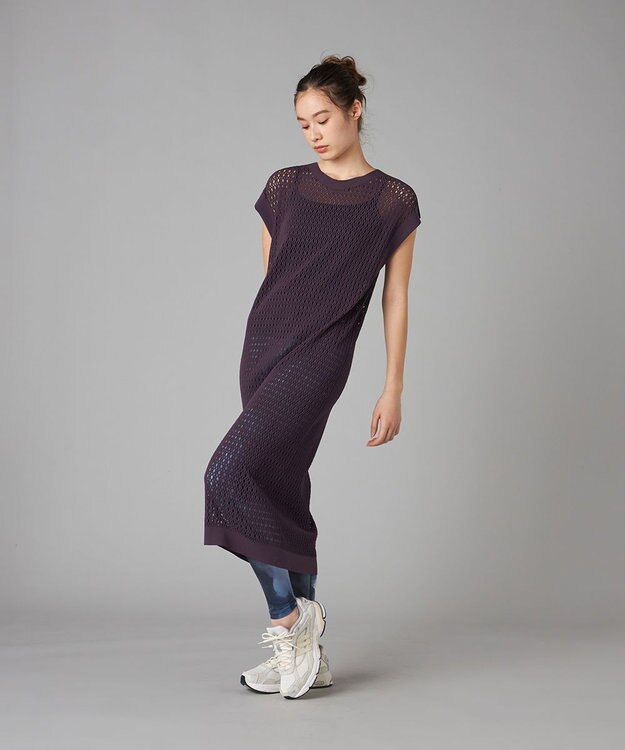 Chacott Chacott BALANCE インクアートプリントレギンス ブラックＰＴ