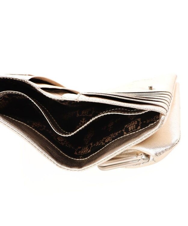 ANNA SUI ルシィ 口金二つ折り財布 ゴールド