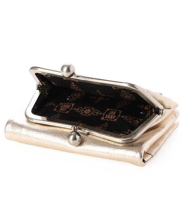 ANNA SUI ルシィ 口金二つ折り財布 ゴールド
