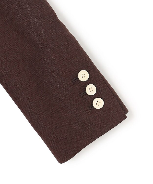 BEIGE， CAROLE / リネンライク ダブルジャケット Bordeaux