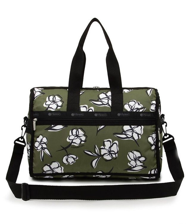 LeSportsac DELUXE MED WEEKENDER/オリーブフローラルシルエット オリーブフローラルシルエット