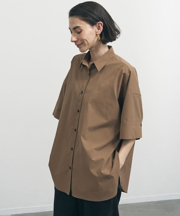 UNFILO コンフォートシャツ ブラウン