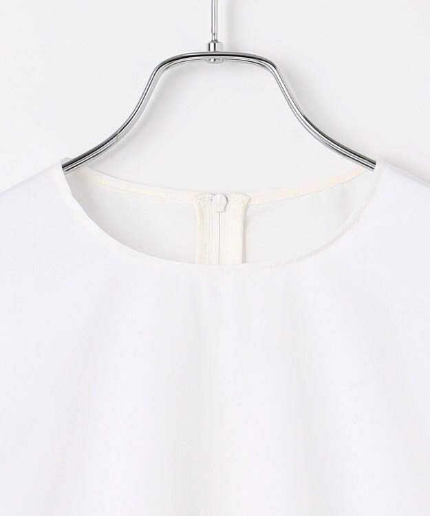 #Newans 【洗濯機可】シャーリングカフスシャツ ホワイト