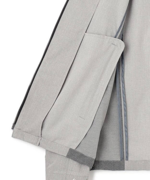 JOSEPH HOMME クールドッツストレッチ　フードブルゾン ライトグレー系