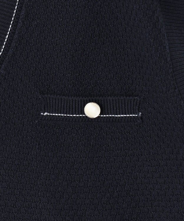 Feroux 【セットアイテム】2WAYリボンタイ ワンピース × ニット ベスト スカイブルー系