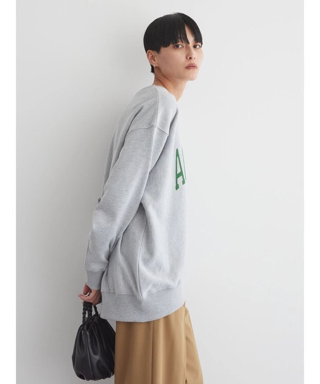 AMERICAN HOLIC ネップ裏毛ロゴスウェット Light Gray Mixture