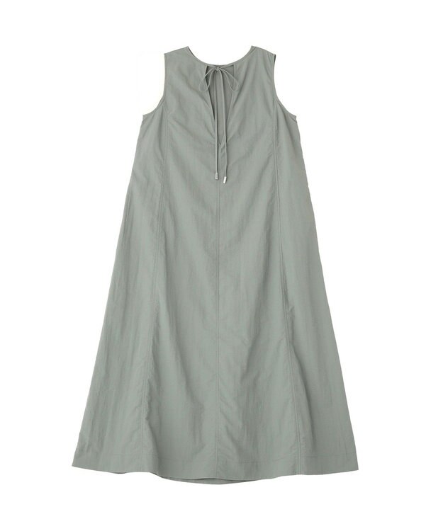AMERICAN HOLIC 【2点セット】ナイロンAラインワンピース+キャミソール Grayish Khaki