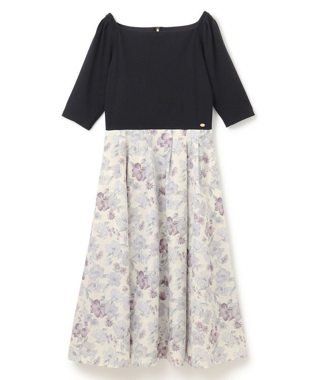 TOCCA 【ヨンア×大人百花×TOCCAコラボ】【洗える】BOTANICAL GARDEN PARTY ドレス ブラック×クリームイエロー