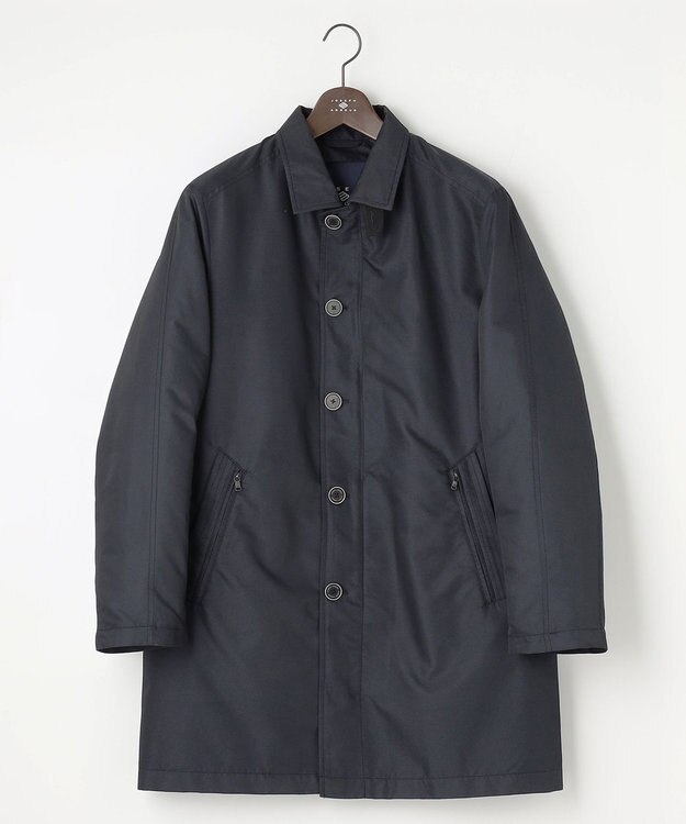 JOSEPH ABBOUD 【2WAY/撥水/ダウンライナー】インターレースカルゼ コート ネイビー系