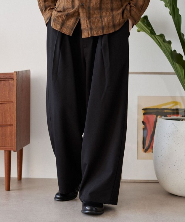 WEGO クロスタックバギースラックス ブラック