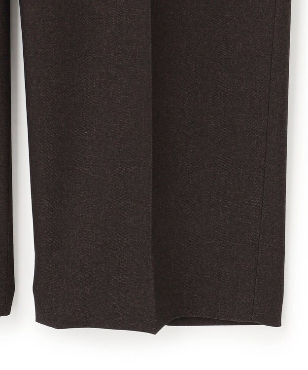 J.PRESS MEN 【J.PRESS ORIGINALS】【UNISEX】Polyester Sharkskin Piped Stem Nontuck Slacks ダークブラウン系