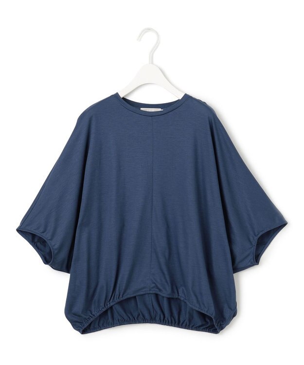 ICB L 【接触冷感・速乾・洗える】Ly.Coハイゲージ ドルマンスリーブプルオーバー ブルーグレー系