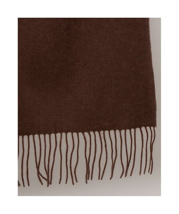 UNBILLION カシュネ cache nez / ウール無地ストール ブラウン