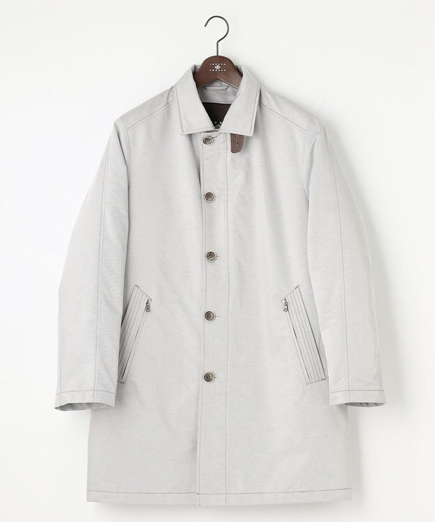 JOSEPH ABBOUD 【2WAY/撥水/ダウンライナー】インターレースカルゼ コート ライトグレー系