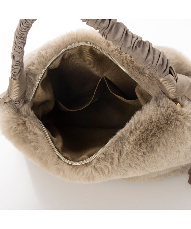 UNBILLION カシュカシュ cachecache / 下がりグログランワンハンドルエコファートート オーク