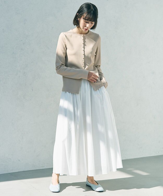 UNFILO コットンローン ボリュームスカート オフ