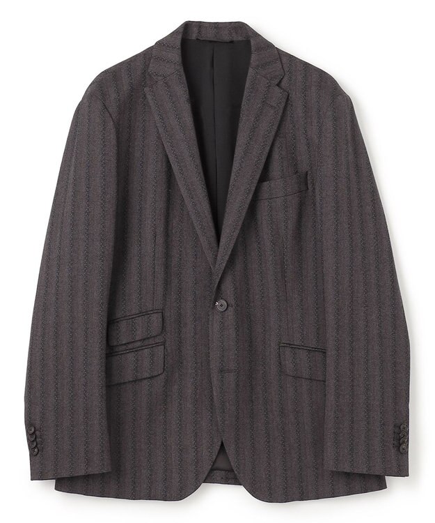 JOSEPH HOMME ピンヘッドストライプジャガード　ジャケット グレー系1