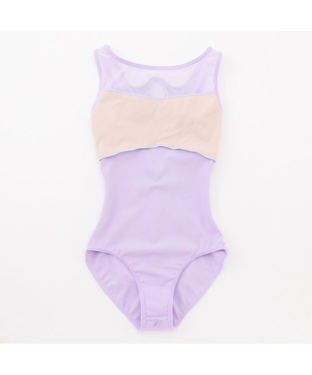 Chacott ノースリーブレオタード ライラック