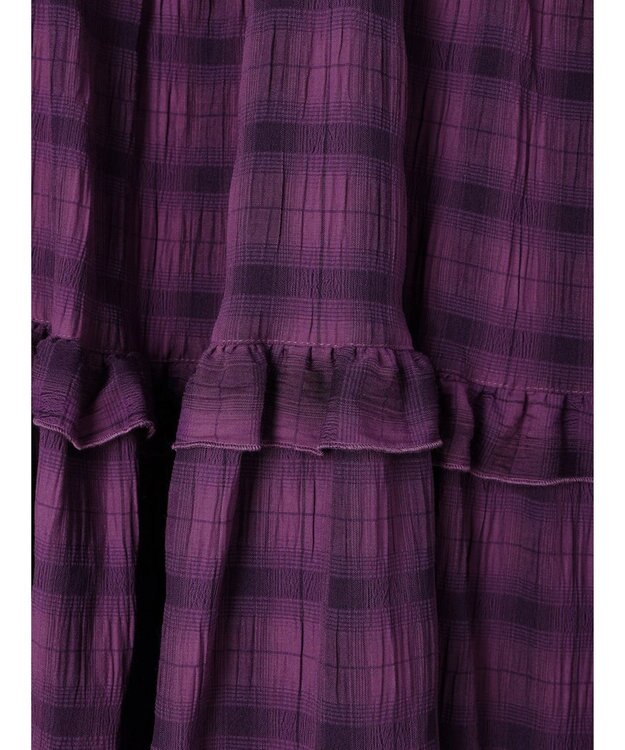 Green Parks ・Ｐｅｔｉｔ　Ｆｌｅｕｒ　フリルティアードキャミワンピ Purple