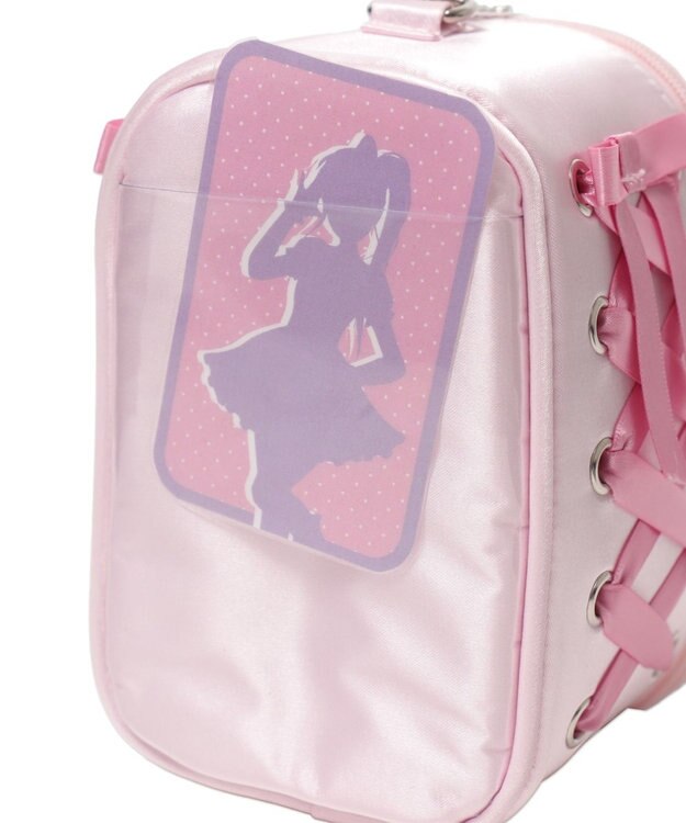 WEGO 【痛バ＆推し活グッズ】サイドレースアップぬいポーチ ライトピンク