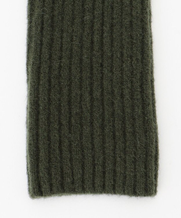 UNFILO ふわもちニット アームウォーマー カーキ