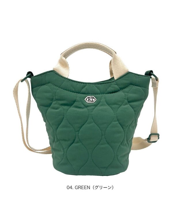 ROOTOTE 3632【軽量コンパクト】SN.べビール―.2way.ミリタリーキルト-A 04：グリーン