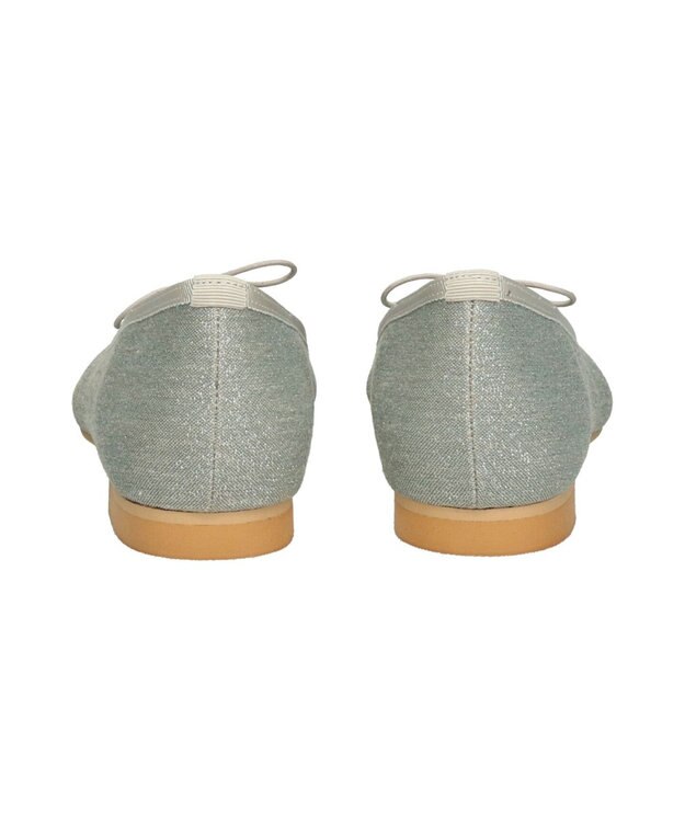 Bridget Birkin 【Bridget Birkin】ポインテッドリボンバレエシューズ シルバー雑材