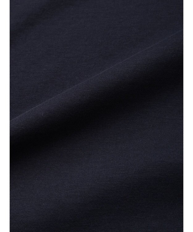 Green Parks 異素材脇切り替えドッキングプルオーバー Navy