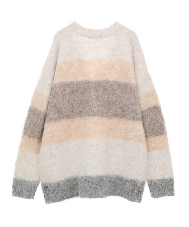 earth music&ecology グラデーション起毛ニットカーディガン Beige