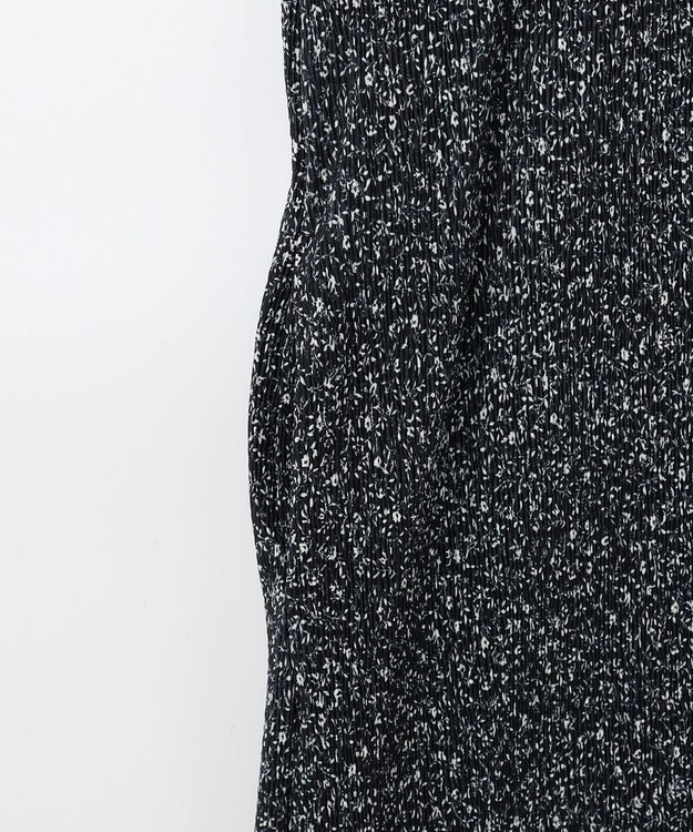 ANY 【2SET/洗濯機可】フリルスリーブTシャツ×シャーリングキャミワンピースセット ブラックベース