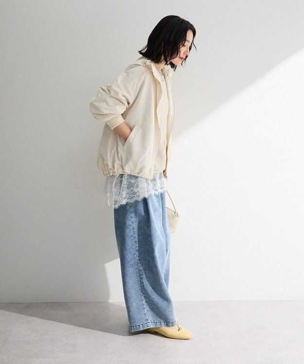 Green Parks 撥水加工フード付ブルゾン Gray